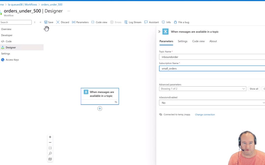 Working wtih Azure Service Bus Topics and Subscriptions in Azure Logic Apps