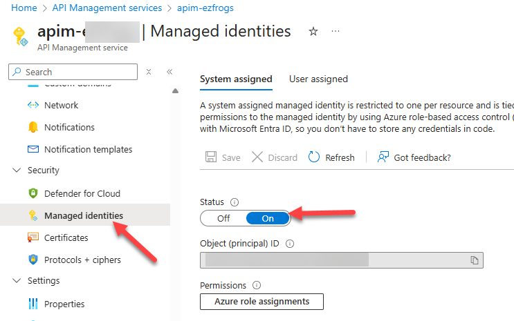APIM Managed Identities
