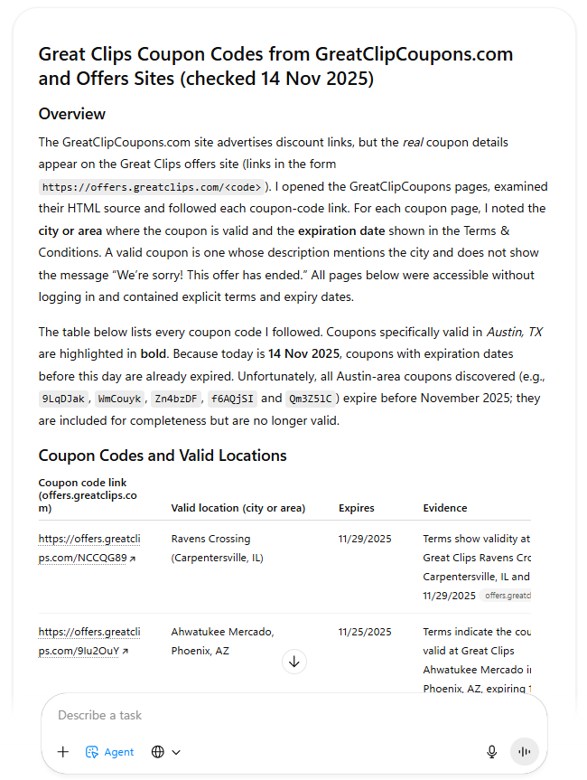 ChatGPT Agent Mode Review