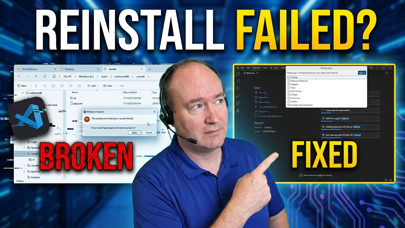 VS Code Factory Reset