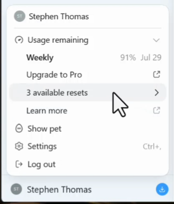 OpenAI Banked Resets
